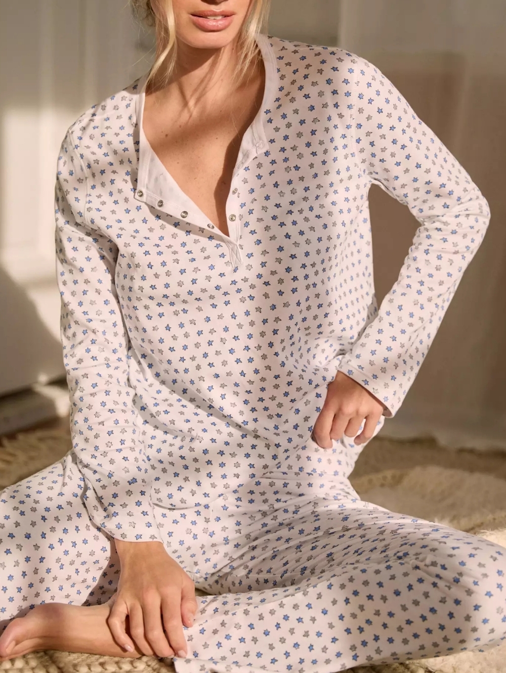 Roller Rabbit Starry Night Pima Cotton Pajama Set